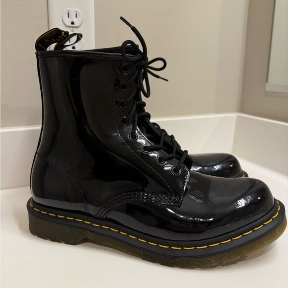 DR. MARTENS 1460 WOMEN'S PATENT LEATHER BOOTS, NO BOX, 11821, Size 11, $170 - Picture 6 of 13